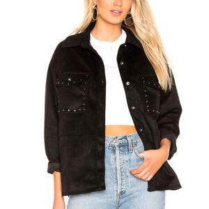 Tularosa X Revolve Women's Lenny Studded Jacket Black Size Large $248